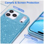 Guardify Glitter Hardcase iPhone 17 Pro Max Blauw - 3