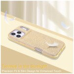 Guardify Glitter Hardcase iPhone 17 Pro Max Goud - 1