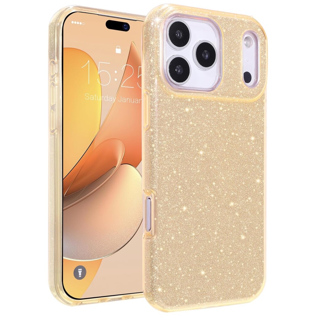 Guardify Glitter Hardcase iPhone 17 Pro Max Goud