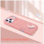 Guardify Glitter Hardcase iPhone 17 Pro Max Roze - 1