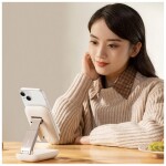 Baseus Verstelbare Bureauhouder Telefoonstandaard Smartphone Tablet Wit - 7