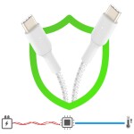 Belkin Gevlochten USB-C naar USB-C kabel 1M Wit - 3