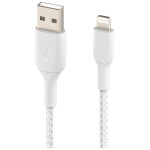 Belkin Gevlochten iPhone Lightning naar USB-A kabel 2M Wit - 2