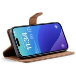 CaseMe 2-in-1 Magnetic Bookcase Uitneembaar Hoesje iPhone 16 Pro Max Bruin - 3