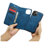 CaseMe 2-in-1 Magnetic Bookcase Uitneembaar Hoesje iPhone 15 Donkerblauw - 4