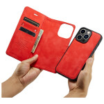 CaseMe 2-in-1 Magnetic Bookcase Uitneembaar Hoesje iPhone 15 Pro Rood - 3