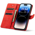 CaseMe 2-in-1 Magnetic Bookcase Uitneembaar Hoesje iPhone 15 Pro Rood - 5