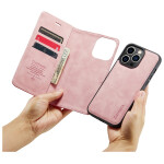 CaseMe 2-in-1 Magnetic Bookcase Uitneembaar Hoesje iPhone 15 Pro Roze - 2