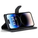 CaseMe 2-in-1 Magnetic Bookcase Uitneembaar Hoesje iPhone 15 Pro Zwart - 4