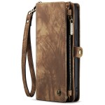 CaseMe Kunstlederen 2-in-1 Portemonnee Bookcase iPhone 15 Pro Bruin - 4