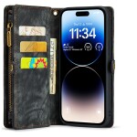 CaseMe Kunstlederen 2-in-1 Portemonnee Bookcase iPhone 15 Pro Zwart - 4