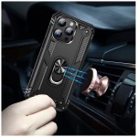 Guardify Armor Ring Hardcase Shockproof met Ringhouder iPhone 15 Pro Zwart - 1