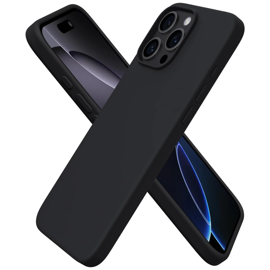 Guardify Color Siliconen Softcase Backcover iPhone 16 Pro Max Zwart