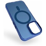 Guardify Frosted Magsafe Backcover Case iPhone 15 Donkerblauw - 1