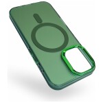 Guardify Frosted Magsafe Backcover Case iPhone 15 Groen - 1