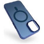 Guardify Frosted Magsafe Backcover Case iPhone 15 Plus Donkerblauw - 1