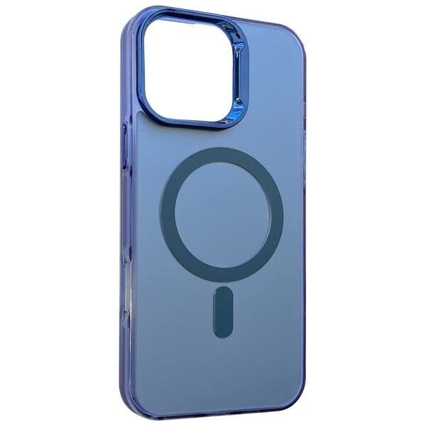 Guardify Frosted Magsafe Backcover Case iPhone 15 Pro Max Donkerblauw