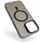 Guardify Frosted Magsafe Backcover Case iPhone 15 Pro Max Zwart - 1
