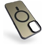 Guardify Frosted Magsafe Backcover Case iPhone 16 Plus Zwart - 1