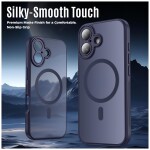 Guardify Frosted Magsafe Backcover Case met Camera Bescherming iPhone 17 Donkerblauw - 7