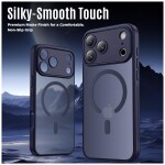 Guardify Frosted Magsafe Backcover Case met Camera Bescherming iPhone 17 Pro Donkerblauw - 7