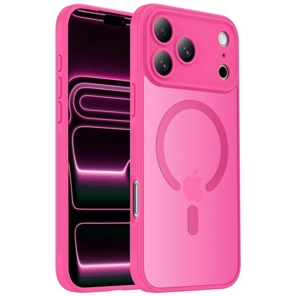 Guardify Frosted Magsafe Backcover Case met Camera Bescherming iPhone 17 Pro Max Roze