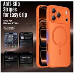 Guardify Frosted Magsafe Backcover Case met Camera Bescherming iPhone 17 Pro Oranje - 4