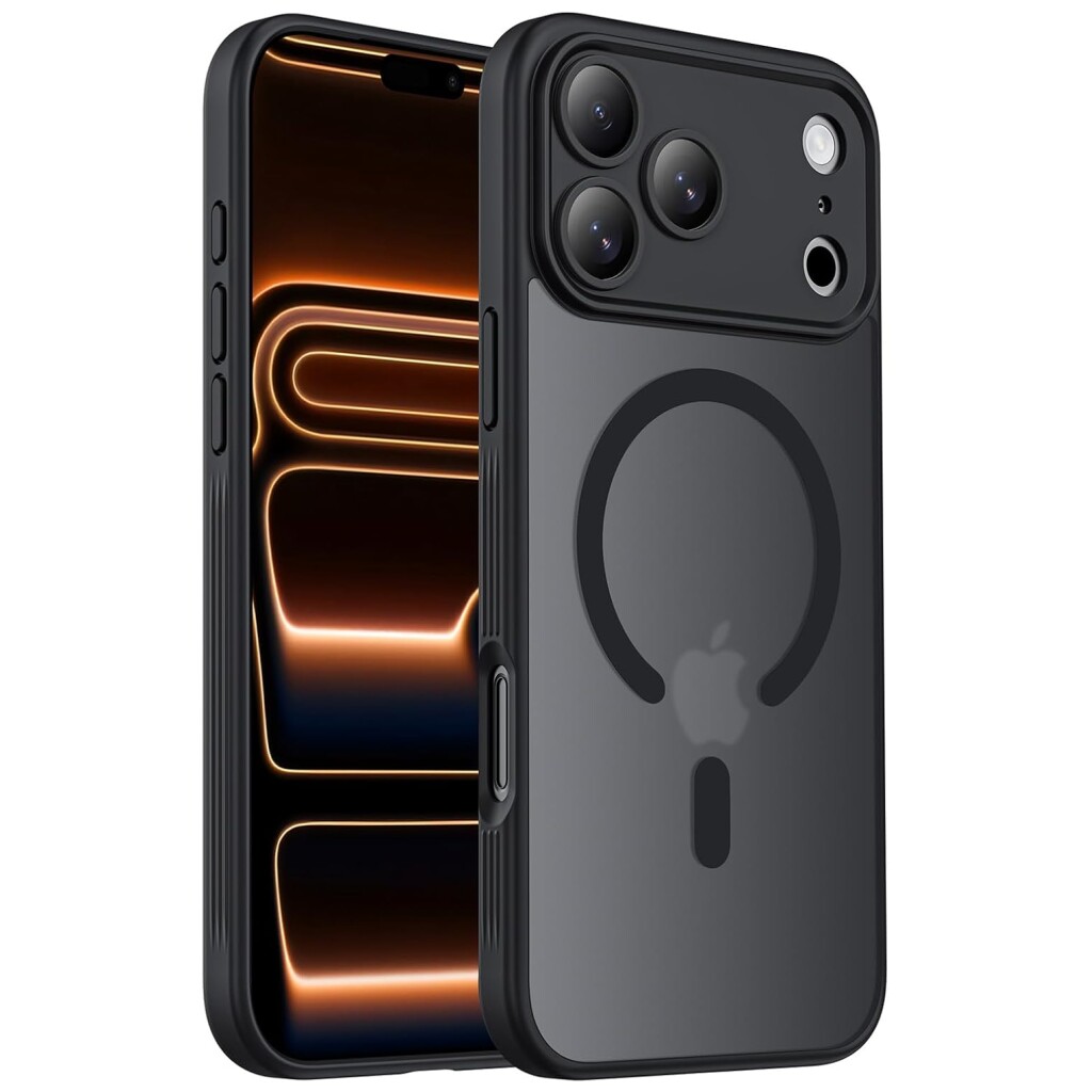 Guardify Frosted Magsafe Backcover Case met Camera Bescherming iPhone 17 Pro Zwart