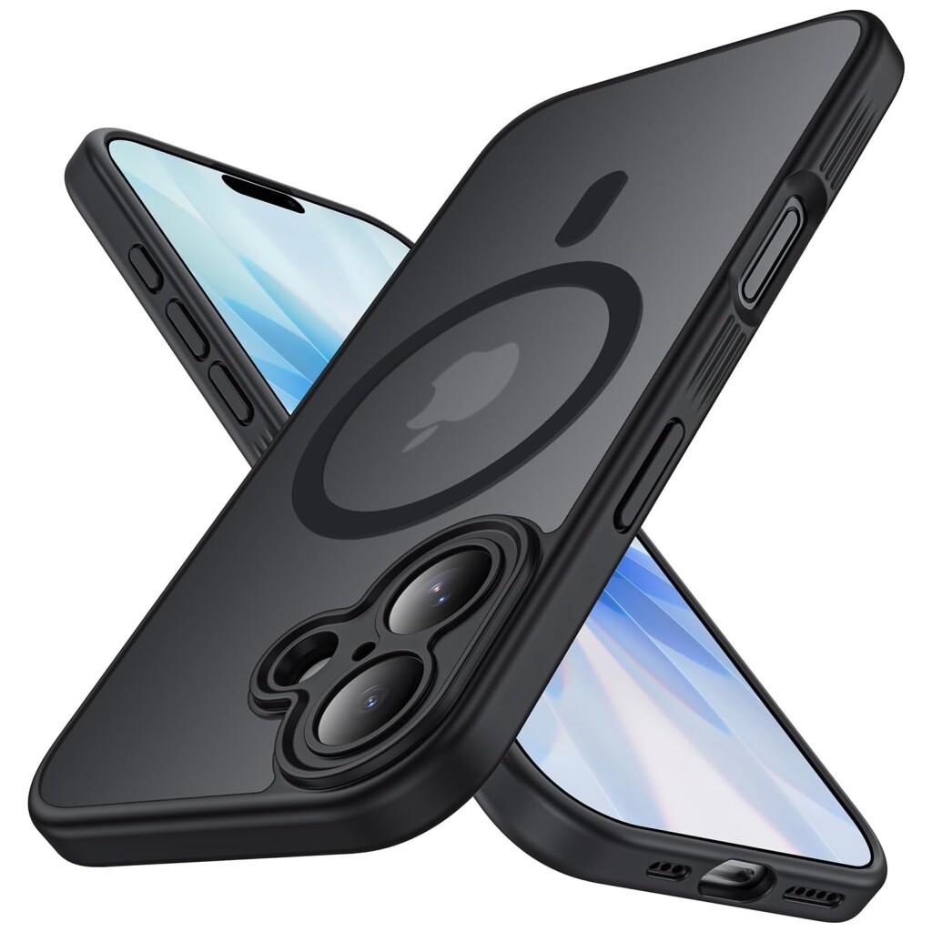 Guardify Frosted Magsafe Backcover Case met Camera Bescherming iPhone 17 Zwart