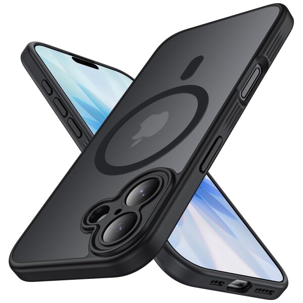 Guardify Frosted Magsafe Backcover Case met Camera Bescherming iPhone 17 Zwart