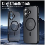 Guardify Frosted Magsafe Backcover Case met Camera Bescherming iPhone 17 Zwart - 7