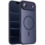 Guardify Frosted Magsafe Backcover Case met Camera Bescherming iPhone Air Donkerblauw