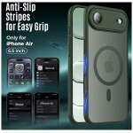 Guardify Frosted Magsafe Backcover Case met Camera Bescherming iPhone Air Groen - 5