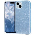 Guardify Glitter Hardcase iPhone 15 Blauw