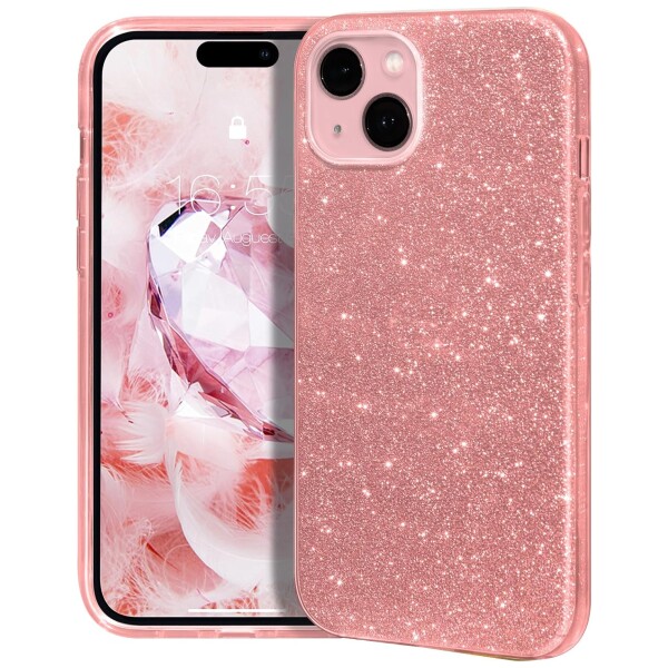 Guardify Glitter Hardcase iPhone 15  Plus Roze