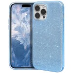 Guardify Glitter Hardcase iPhone 15 Pro Blauw