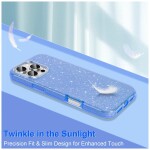 Guardify Glitter Hardcase iPhone 16 Pro Blauw - 1