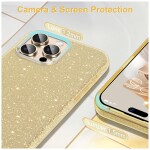 Guardify Glitter Hardcase iPhone 16 Pro Goud - 2