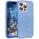 Guardify Glitter Hardcase iPhone 16 Pro Max Blauw