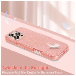 Guardify Glitter Hardcase iPhone 16 Pro Max Roze - 1