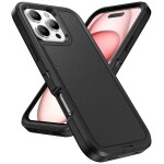 Guardify Rugged Armor Backcover iPhone 16 Pro Zwart - 1