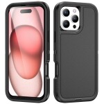 Guardify Rugged Armor Backcover iPhone 16 Pro Zwart