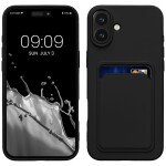 Guardify Softcase Backcover met Pasjeshouder iPhone 16 Plus Zwart