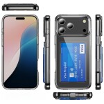 Guardify Softcase Backcover met Pasjeshouder iPhone 17 Pro Transparant - 4