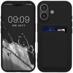 Guardify Softcase Backcover met Pasjeshouder iPhone 17 Zwart