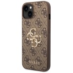 Guess 4G Monogram Backcover Case iPhone 15 Plus Bruin