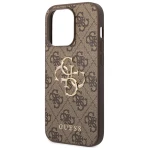 Guess 4G Monogram Backcover Case iPhone 15 Pro Max Bruin - 3
