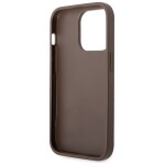 Guess 4G Monogram Backcover Case iPhone 15 Pro Max Bruin - 4