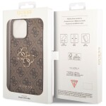 Guess 4G Monogram Backcover Case iPhone 15 Pro Max Bruin - 1
