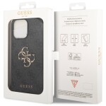 Guess 4G Monogram Backcover Case iPhone 15 Pro Max Zwart - 1